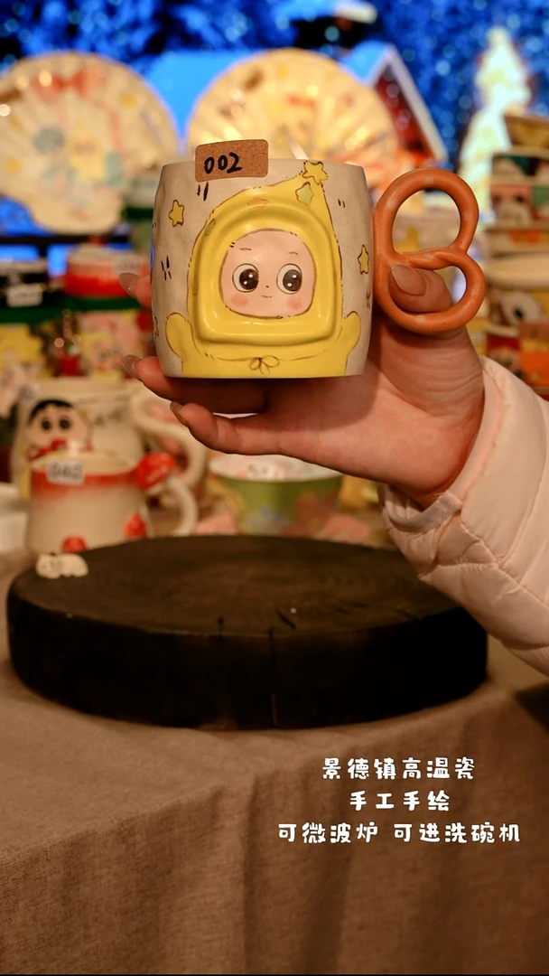 陶瓷002景德镇设计师款高温陶瓷手工手绘