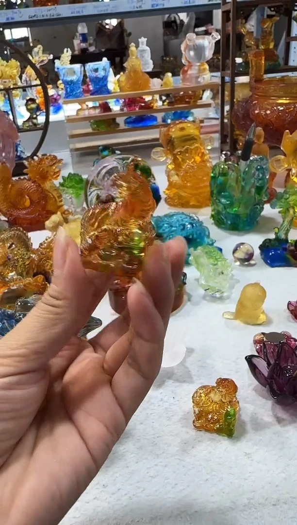 琉璃手工艺品小老虎