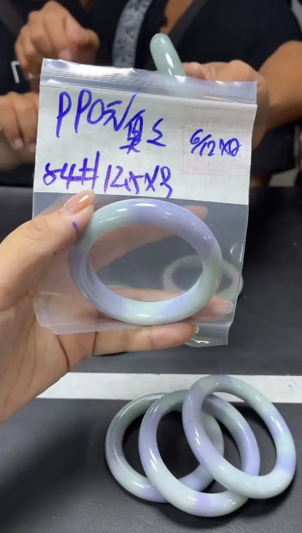 未镶嵌定制翡翠臭*+手镯54#990元  毛货需抛光