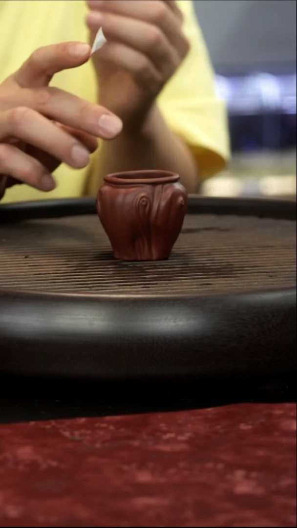 茶壶紫砂全手树桩主人杯