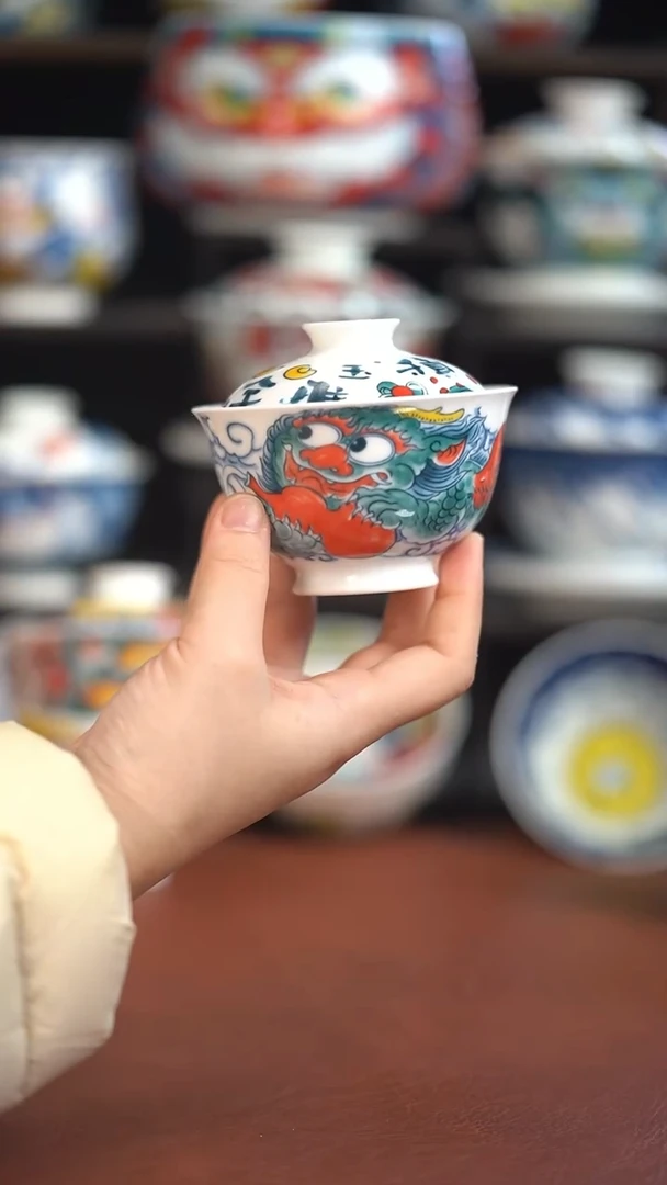 昨明貔貅盖碗（微瑕福利）