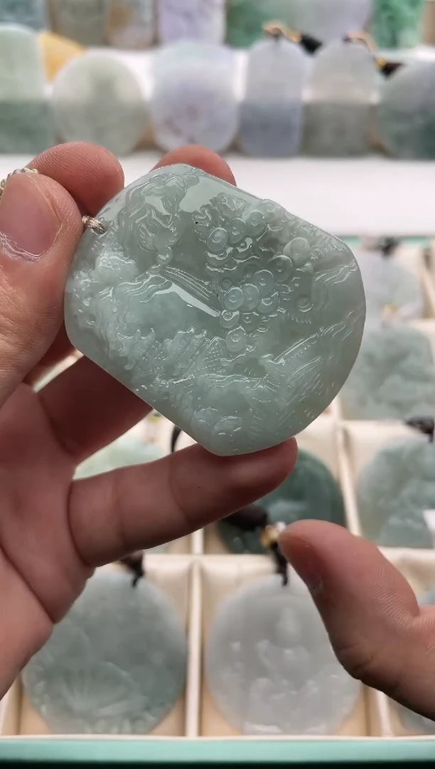 【闪购商品】翡翠颈饰未镶嵌..../3/8/ 60