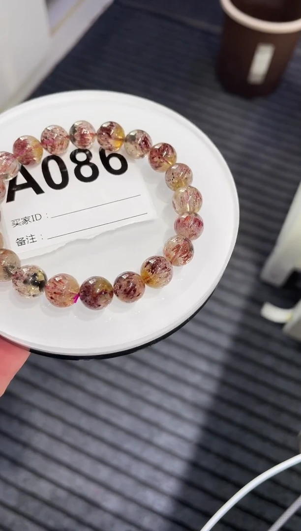 未镶嵌手链水晶A086 金极光 10+