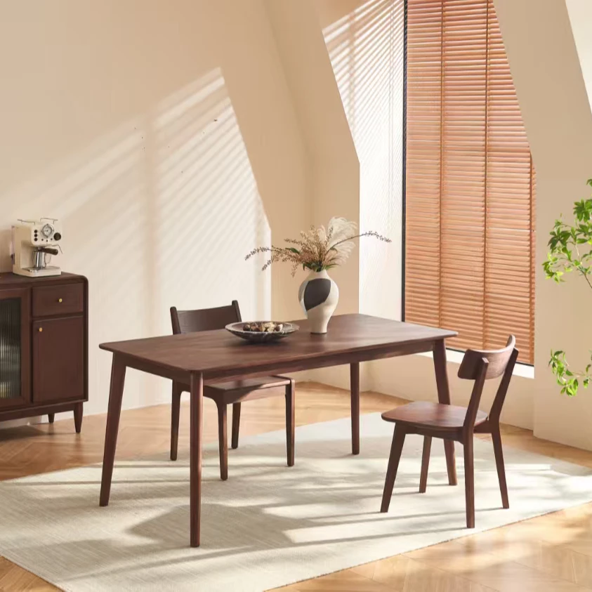 [传奇红树林]长型餐桌新中式实木家用复古