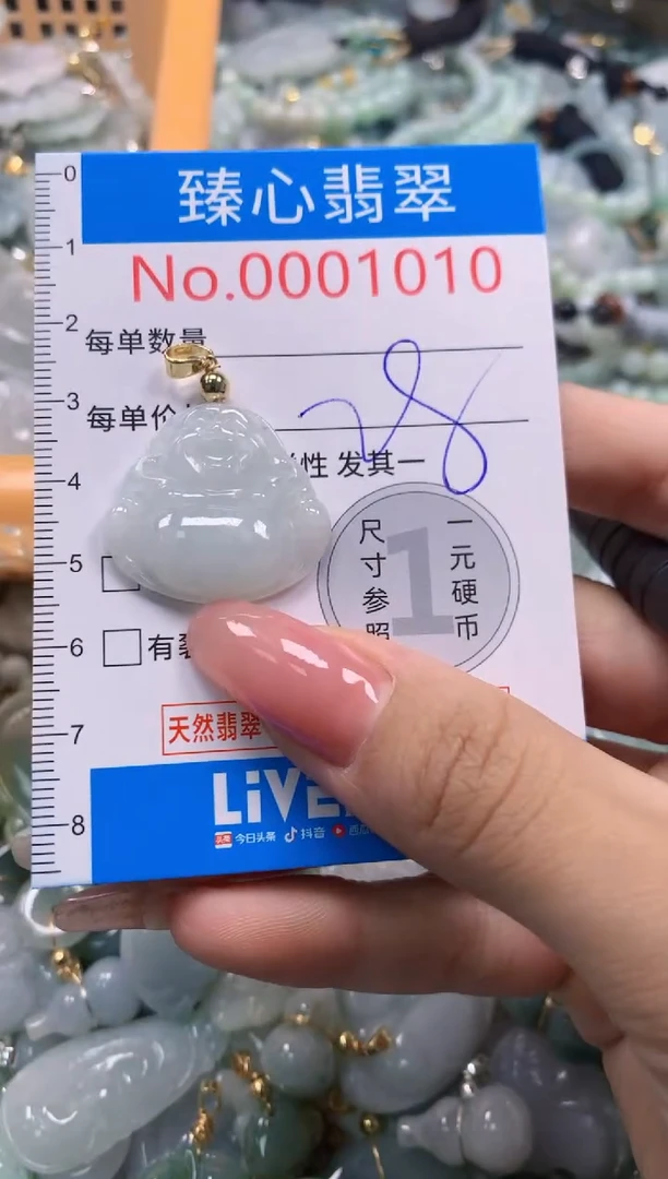 翡翠未镶嵌颈饰1010