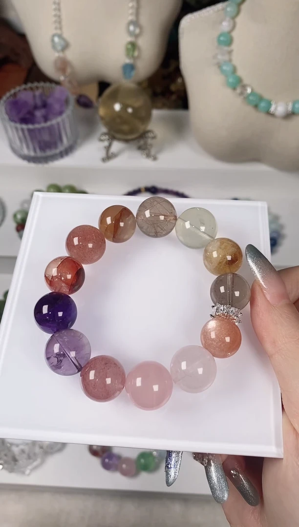 水晶手串未镶嵌天然水晶手串