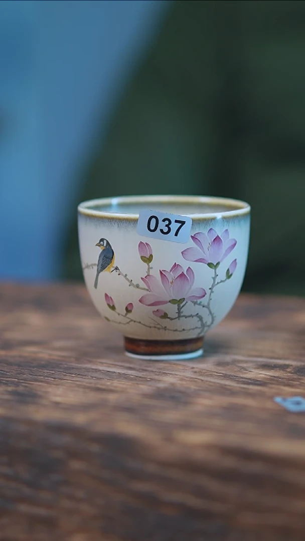 【闪购商品】037景德镇手绘花鸟单杯