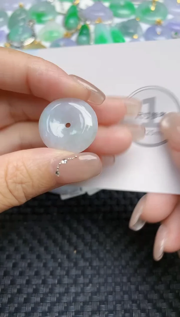 颈饰未镶嵌翡翠天然缅甸A货翡翠百元以上9元证书费自理