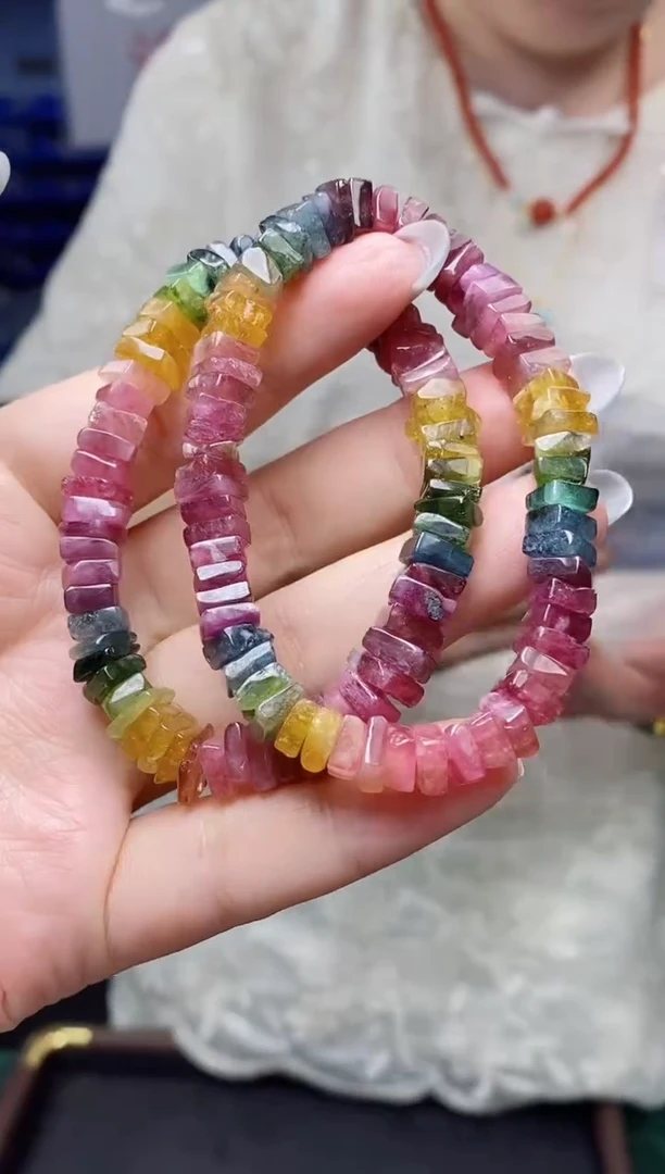 未镶嵌手链碧玺多样性发货发其一
