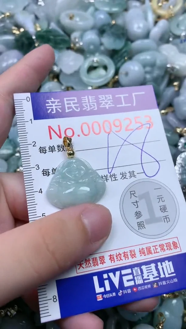 翡翠未镶嵌吊坠(不含链)9253