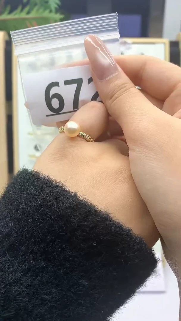 合金珠宝奇石淡水珍珠672