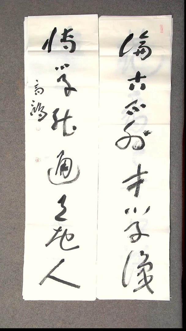 书法王高生 福建漳州 四尺对联