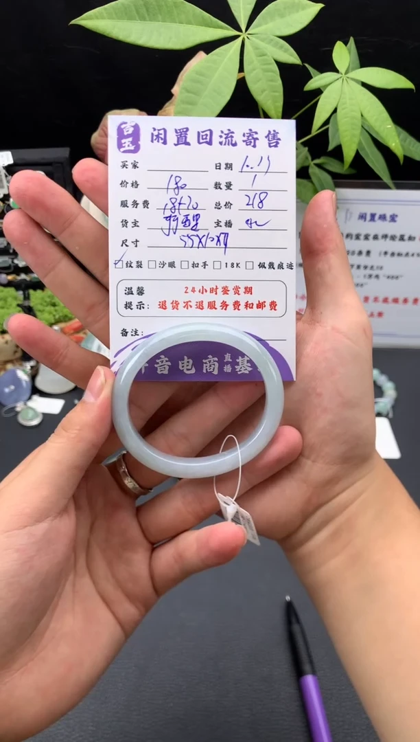 未镶嵌手镯翡翠手镯