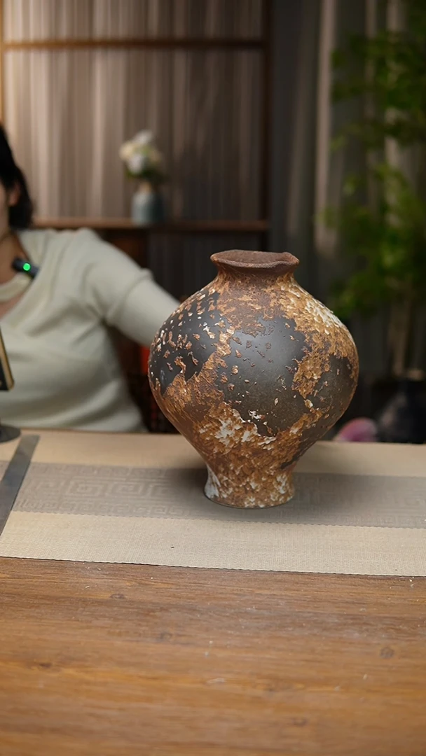 【闪购商品】陶瓷花器诧寂棕灯笼