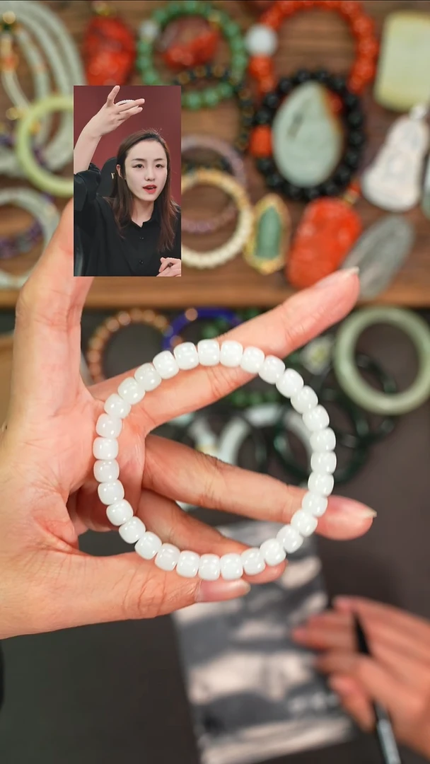 未镶嵌手串和田玉平**乐一念初见品质回血