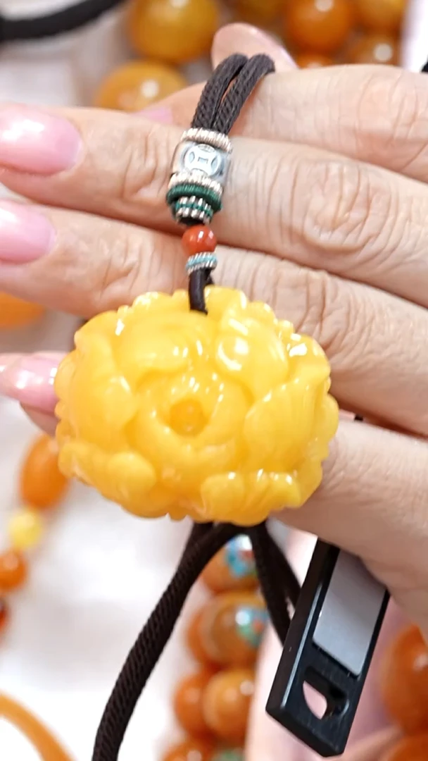 蜜蜡颈饰未镶嵌9779天然蜜蜡珠宝奇石云端妖孽全部保真