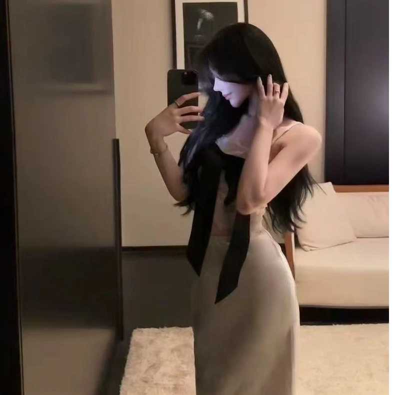 气质高级辣妹纯欲风连衣裙性感（直播间扣号）