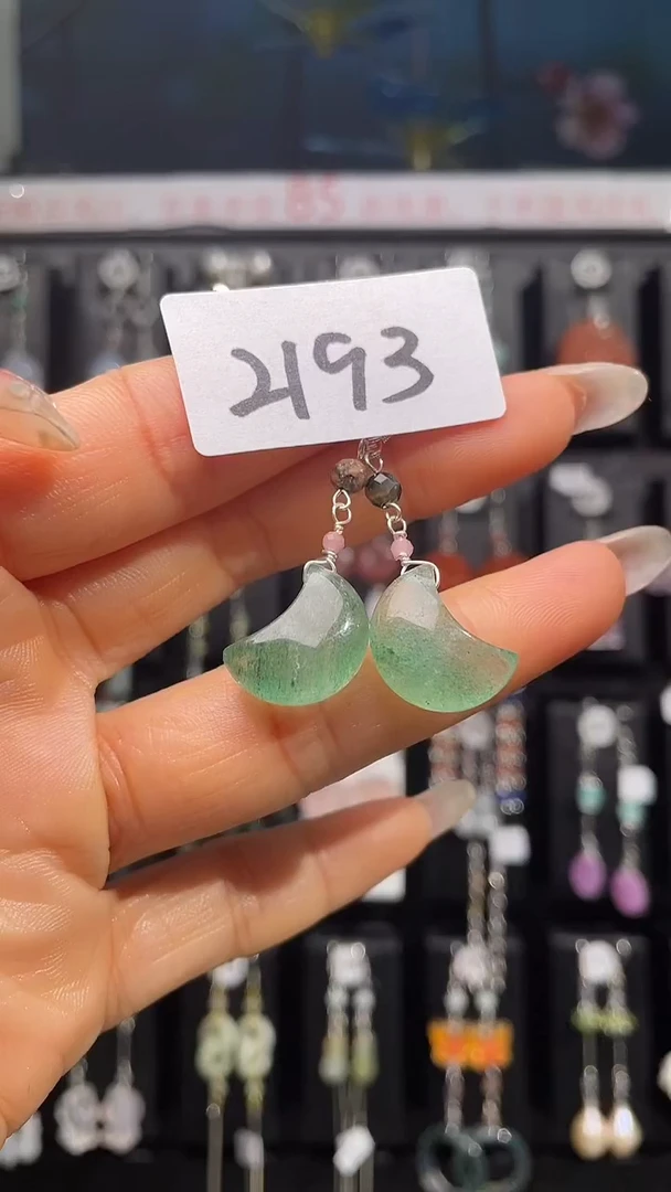 银S925镶嵌耳饰紫晶喜欢拍