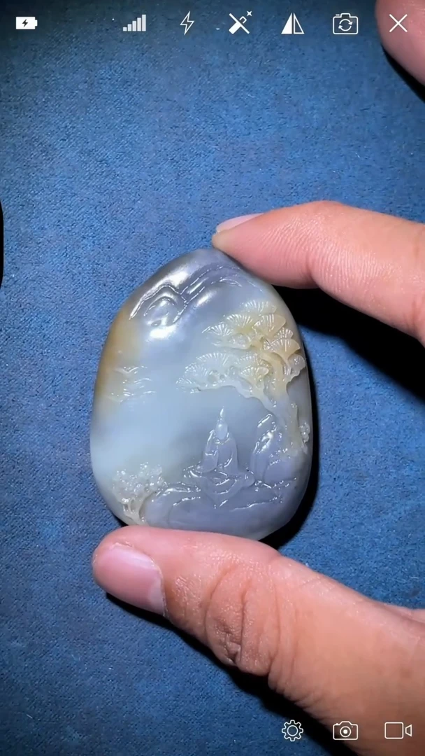 定制和田玉QZ   青花悟道