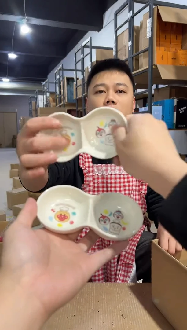 【闪购商品】杯面包超人花生蘸料碟2件套