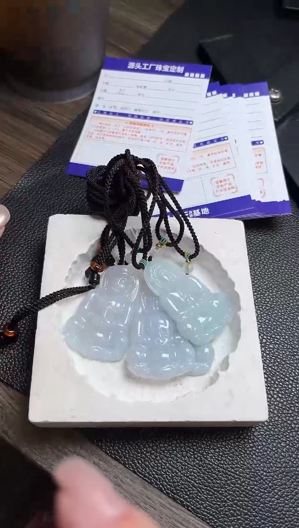 未镶嵌挂件翡翠观音/多样性发一件