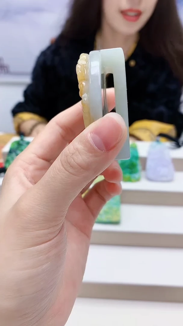 未镶嵌定制翡翠雨***…4829lr-毛货挂件41