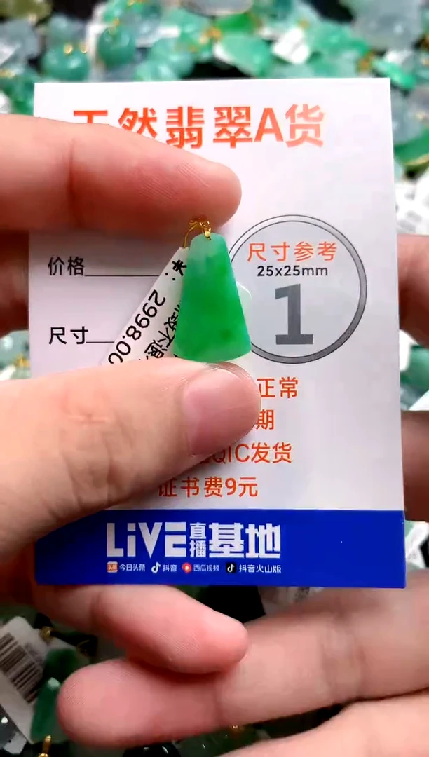 颈饰18K金镶嵌翡翠0164157887