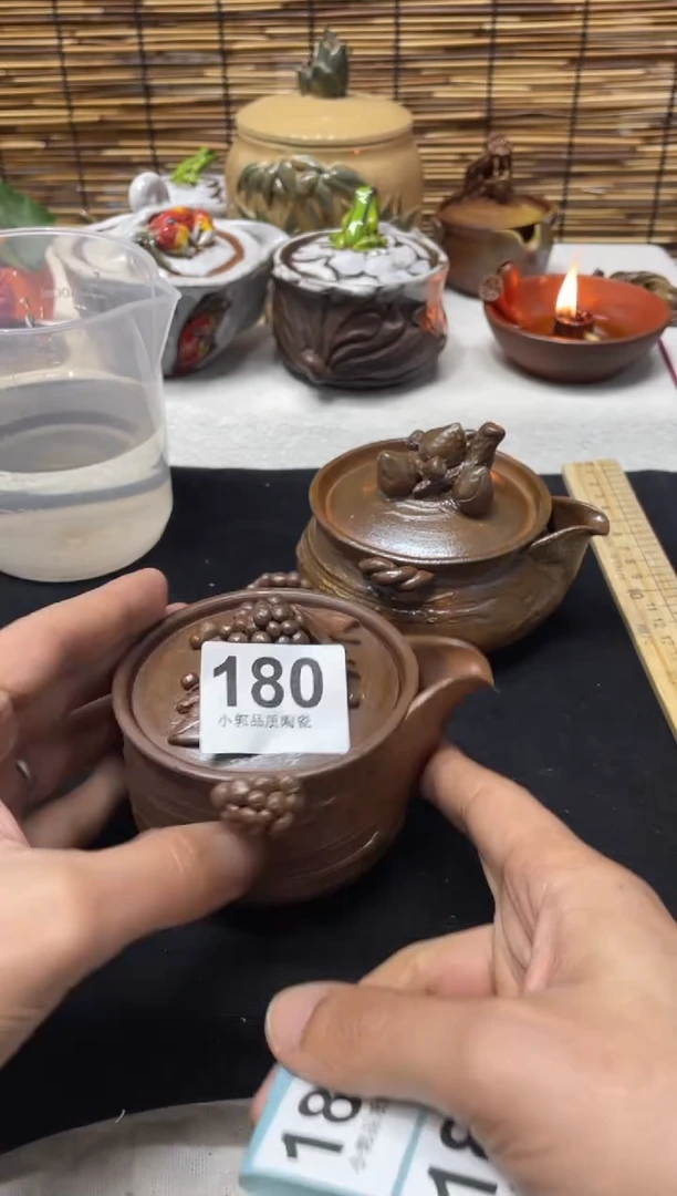 【闪购商品】杯180精美粗陶手工柴烧