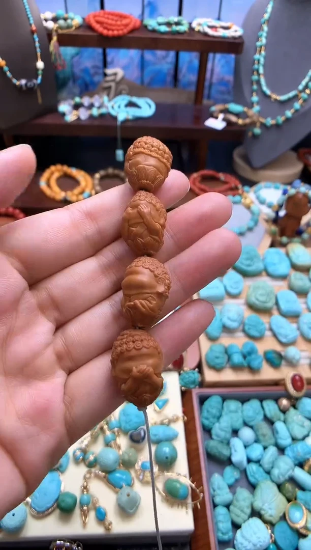 未镶嵌南红玛瑙挂件配件一组