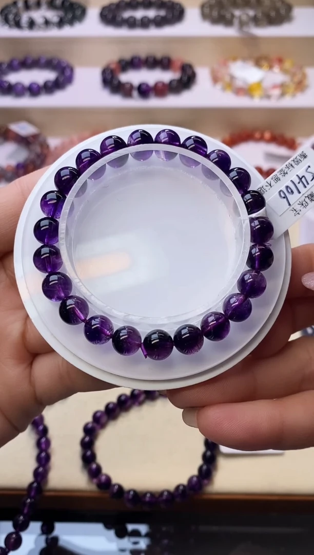 【闪购商品】水晶手链未镶嵌紫超七8m+
