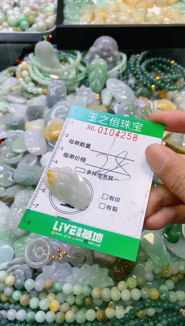 翡翠未镶嵌颈饰闪购0104258