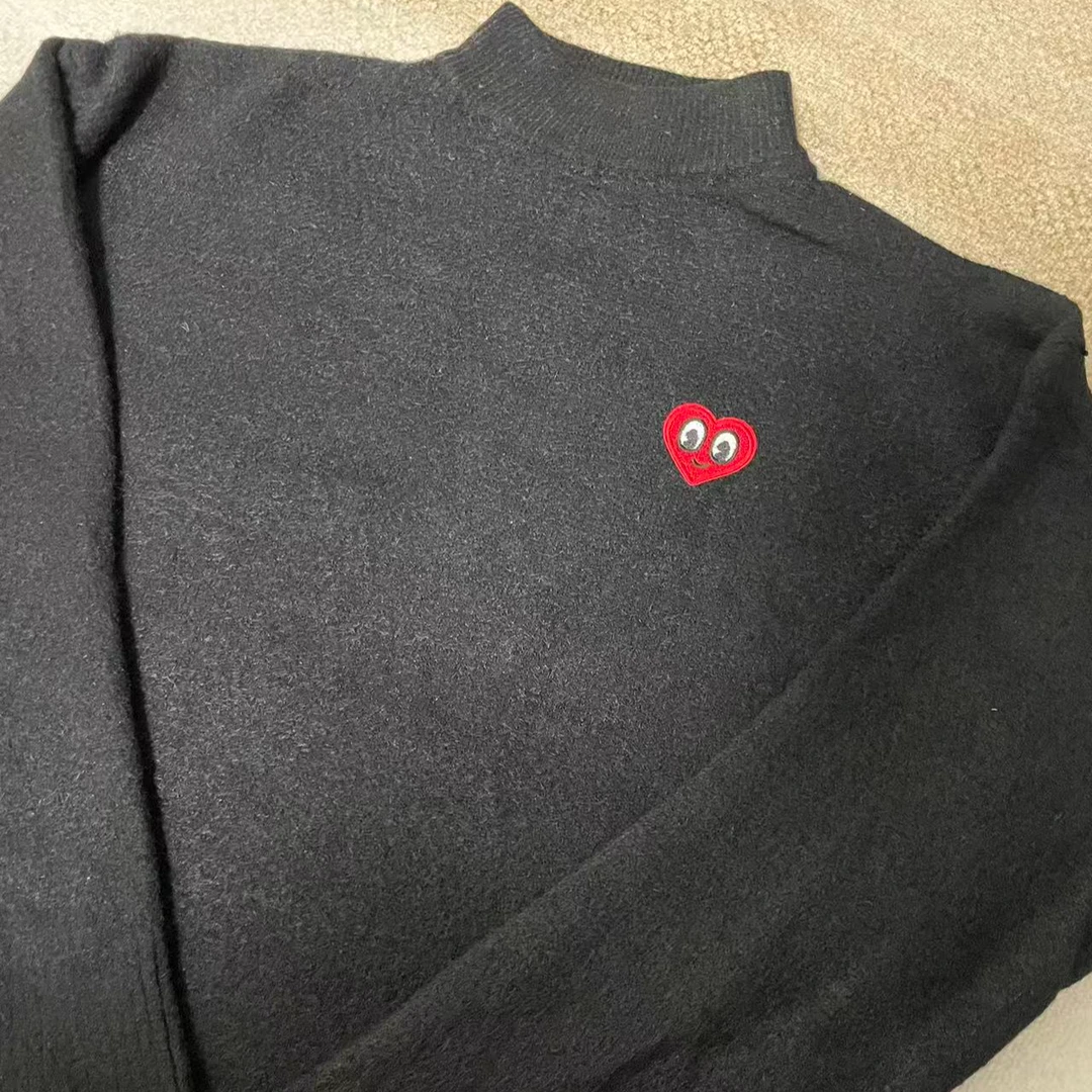 呆呆姐 爱心家半高领针织长袖打底毛衣！真的超软糯