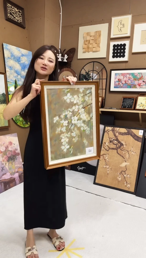 竖款苹果花  40*60