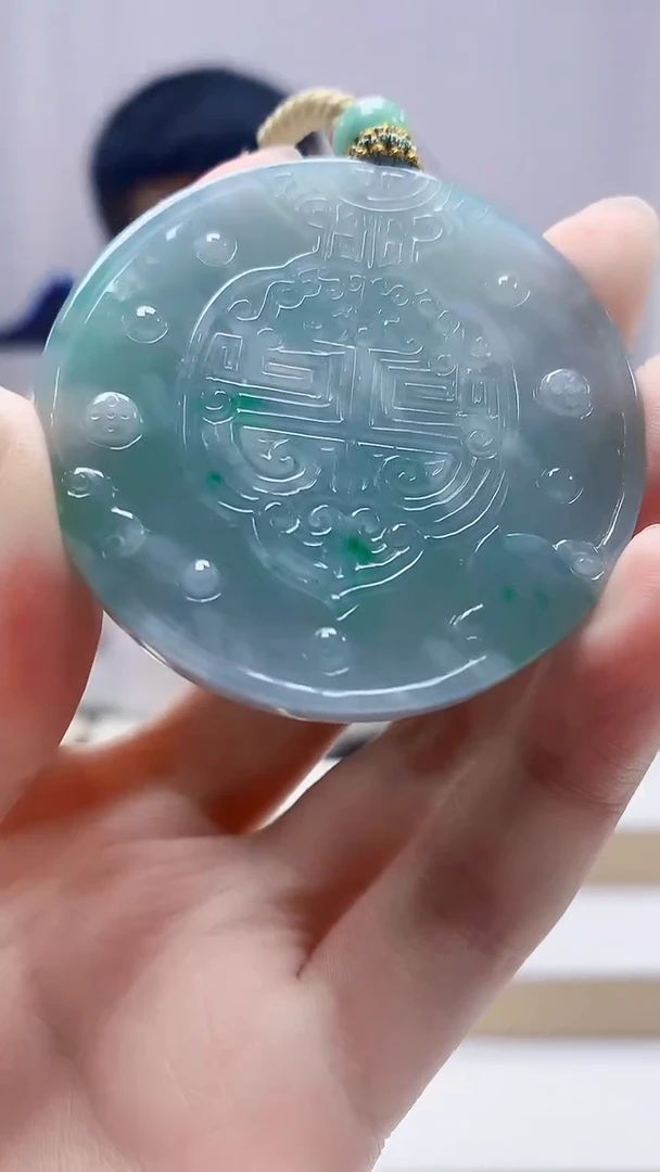 未镶嵌定制翡翠天****星4898zm-毛货挂件