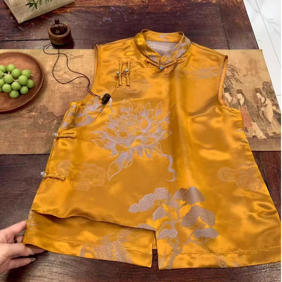 【莫奈花园】2025年新款新中式无袖上衣