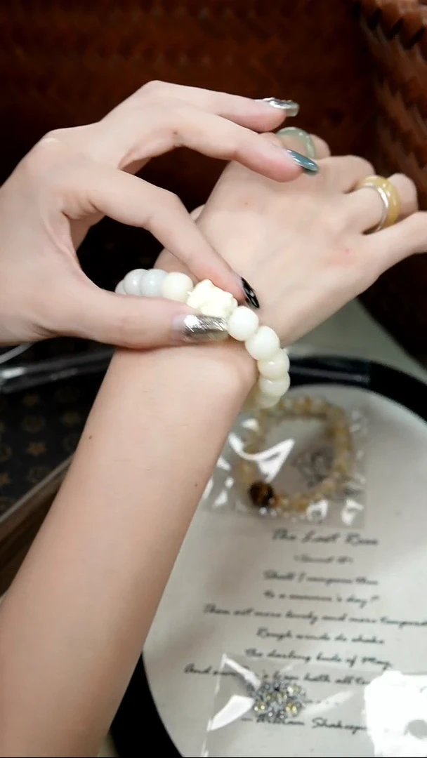 水晶手链未镶嵌孤品手串-默认微瑕