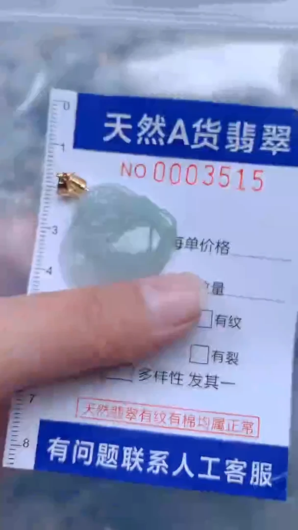 翡翠未镶嵌吊坠(不含链)1