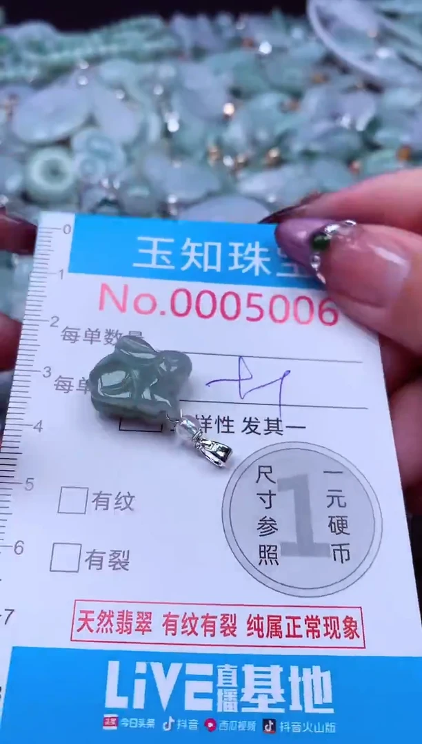 吊坠(不含链)未镶嵌翡翠5006