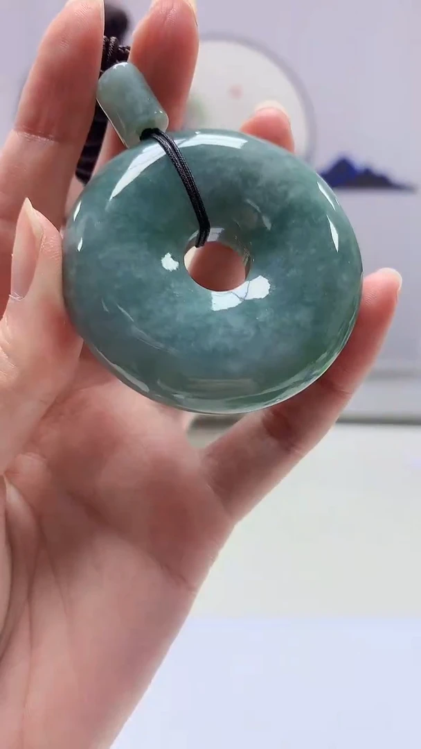 【闪购商品】定制翡翠未镶嵌4902zm-毛货挂件扣子50