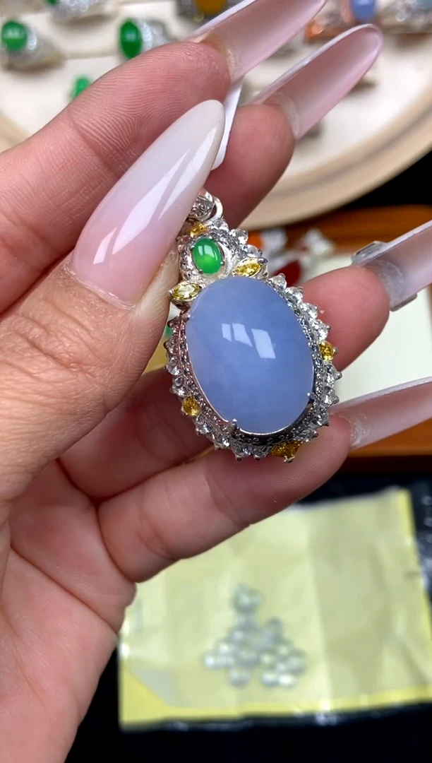 未镶嵌定制翡翠36天然缅甸A货翡翠蛋面