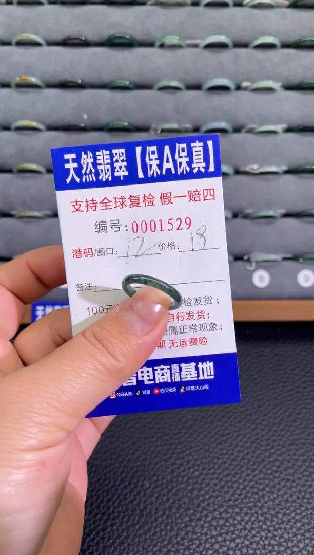 未镶嵌戒指翡翠1529