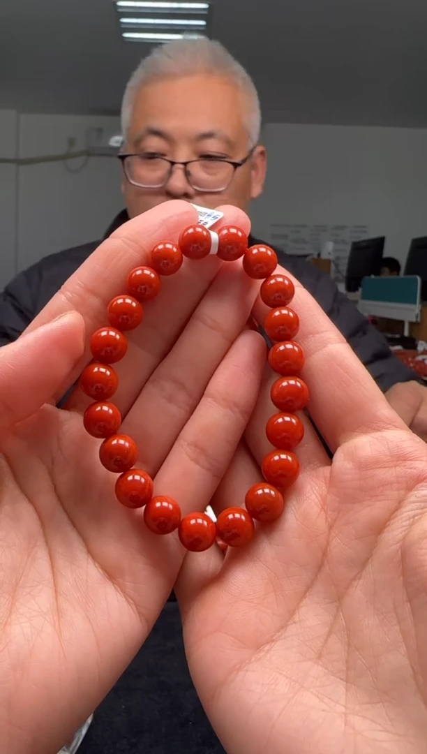 【闪购商品】南红玛瑙9mm保山手串圆珠未镶嵌多样性发一件