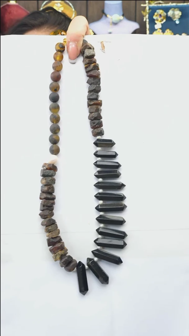 未镶嵌颈饰琥珀多样性发一