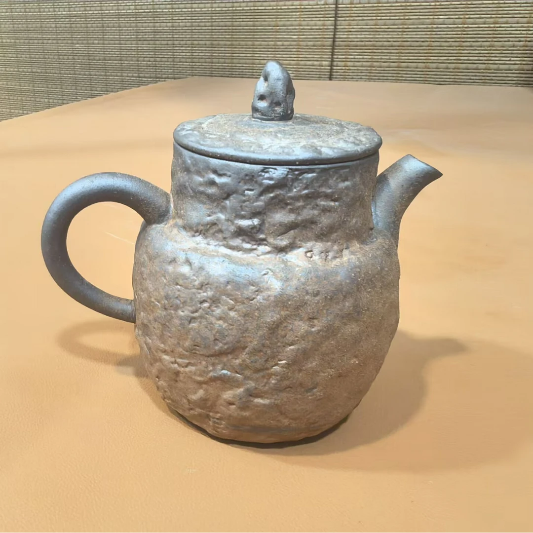 复古粗陶寿山壶家用式茶壶