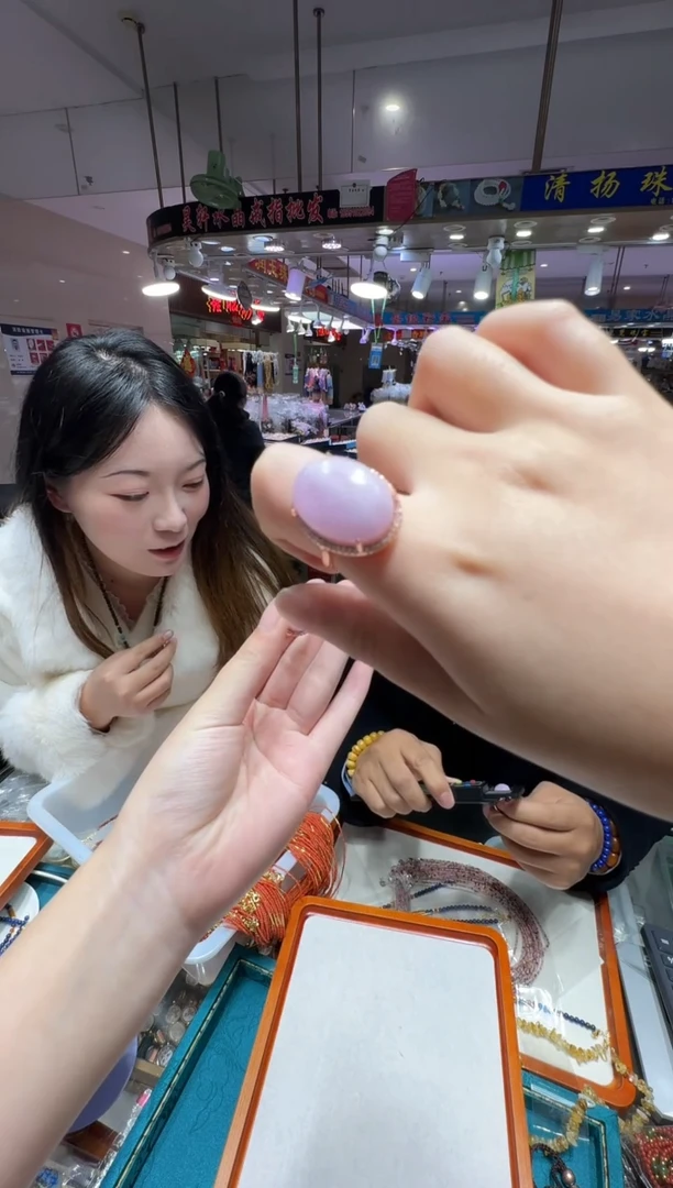 未镶嵌锂辉石戒指多样性发一件 524