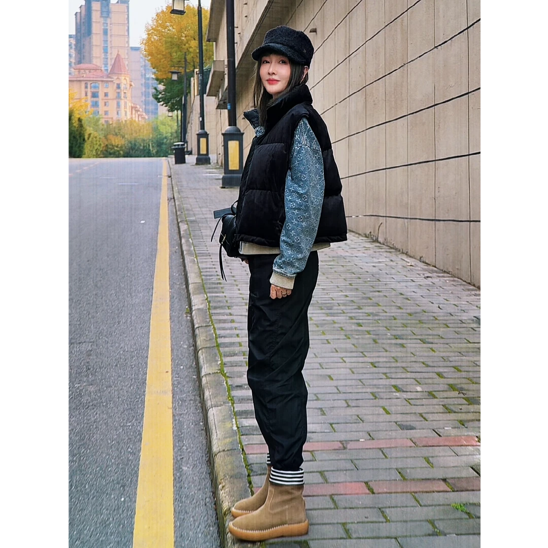 VG 三角标丝绒马甲 VGD99073