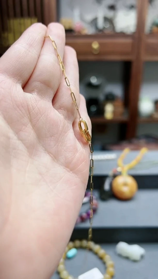【闪购商品】18K金手链18k金环扣手链*1 MY