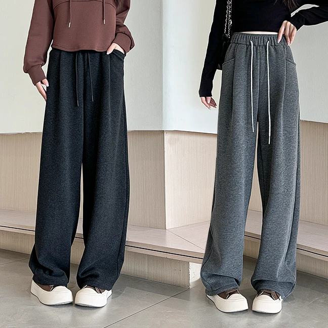 秋季新款弯刀裤女款爆款2025新款小个子裤子高腰显瘦窄版阔腿裤女