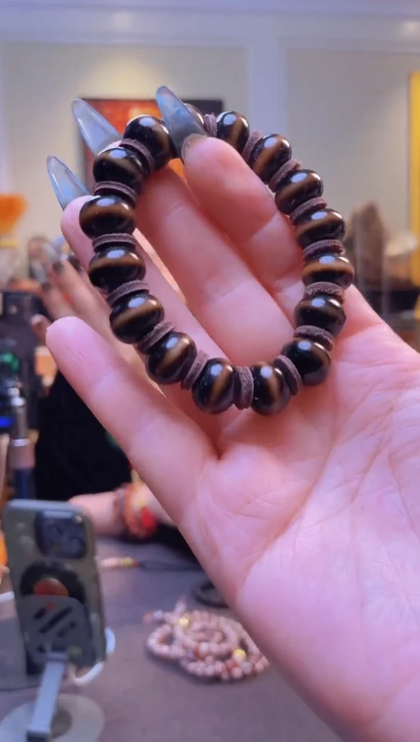 木质类黑金一线药师手串