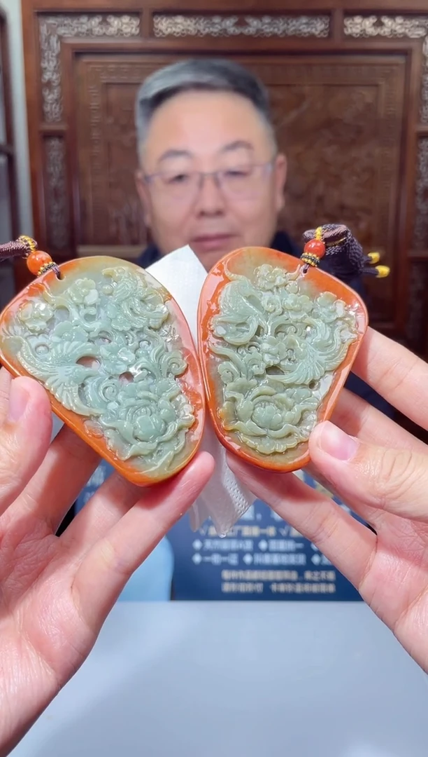 颈饰未镶嵌翡翠X-@@KJZM112975一对